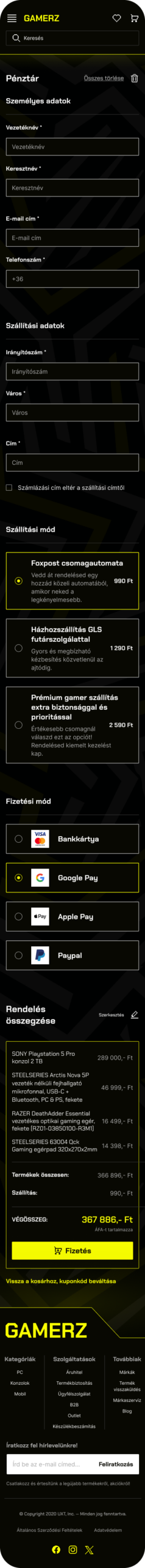 UI Mobil - Checkout